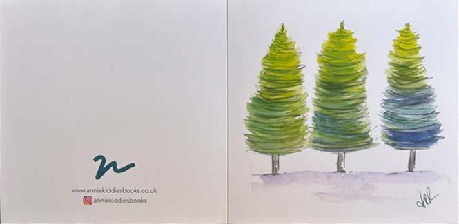 Illustrated Greetings Cards - Three Trees